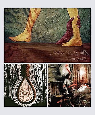 Cover art for this year's Absinthe novellas