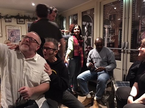 L to R: Roger Gray, Graham Humphreys, Dolly Garland, CC Adams and Marie O'Regan