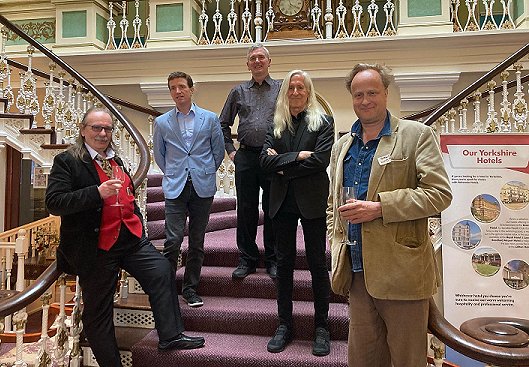 L to R: Kim Newman, Grady Hendrix, Mike Carey, Mick Garris and Robert Lloyd Parry