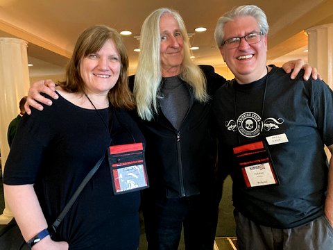 Marie O'Regan, Mick Garris and Paul Kane