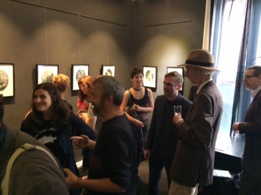 Reception at 'Behind You' Exhibition by Brian Coldrick at Gallery X