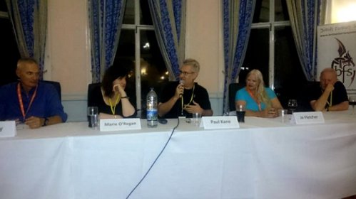 L to R: Ian Drury, Marie O'Regan, Paul Kane, Jo Fletcher and Stephen Jones