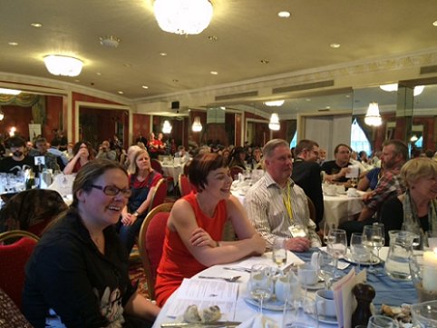 L to R: Alison Littlewood, Sam Bradbury, Les Edwards, Val Edwards