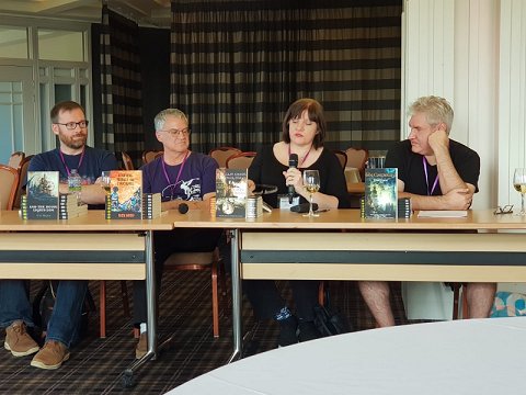 L to R: Tim Major, Nick Wood, Marie O'Regan and Paul Kane