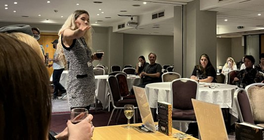 Titan Books publicist Kabriya Coghlan introduces the titles Titan is launching at FantasyCon