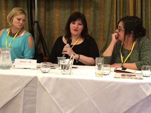 L to R: Catriona Ward, Marie O'Regan, Priya Sharma