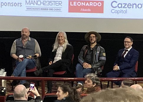 L to R: Neil Marshall, Mick Garris, Corin Hardy and Reece Shearsmith