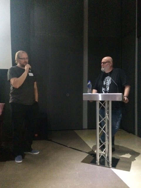 Alex Davis of The Quad, introducing Stephen Volk