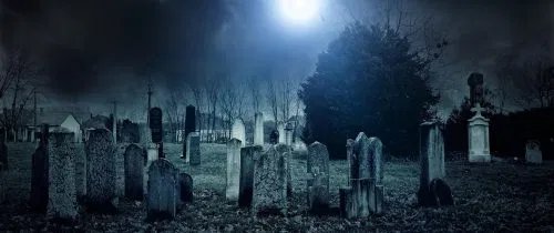 Banner image: graveyard