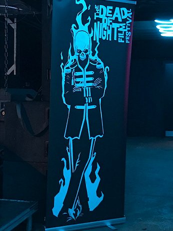 The Dead of Night Film Festival banner