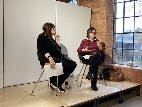 Marie O'Regan and Amanda Mason