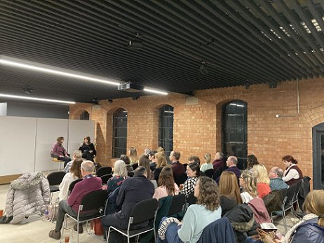 Audience for Laura Purcell interview, conducted by Marie O'Regan