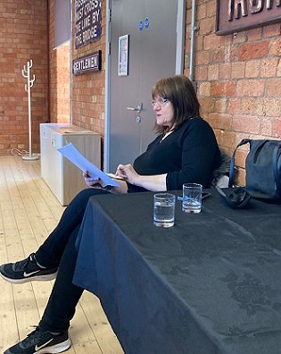 Marie O'Regan reading at UK Ghost Story Festival