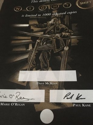 Night Shift by StephenKing, signing sheet