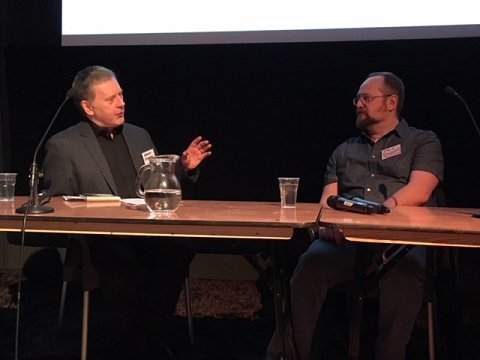 Barry Forshaw (left) and Stuart MacBride