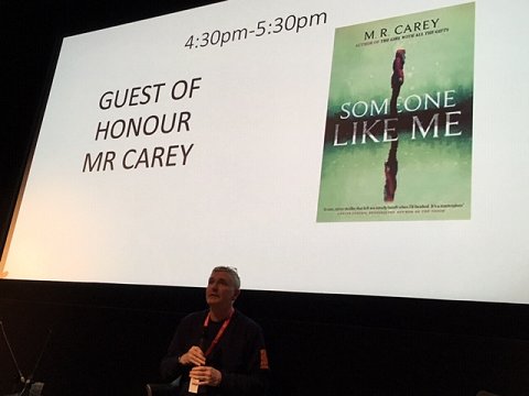 Guest of honour M.R. Carey at Sledge-Lit 4