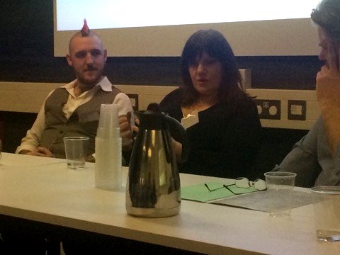 L to R: Adam Millard, Marie O'Regan, Terry Grimwood