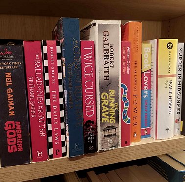 Bookshelf featuring Twice Cursed, edited by Marie O'Regan and Paul Kane