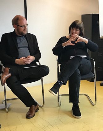 Alex Davis and Marie O'Regan